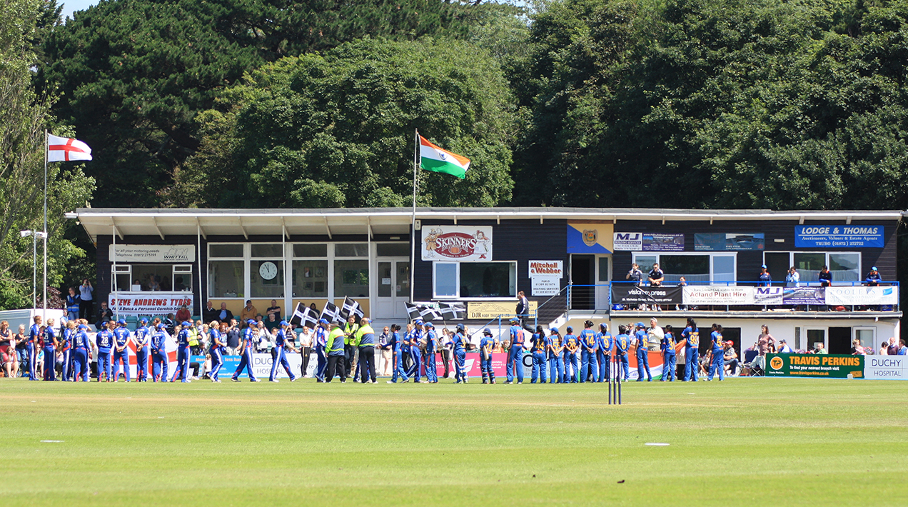 Cricket pitch in Boscawen Park - credit: Harrias (CC by S.A 3.0)